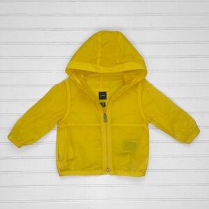 GAP EUC Classic Bright Yellow Light Weight Rain Jacket